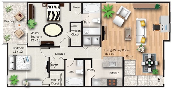 Floor Plan - Oak