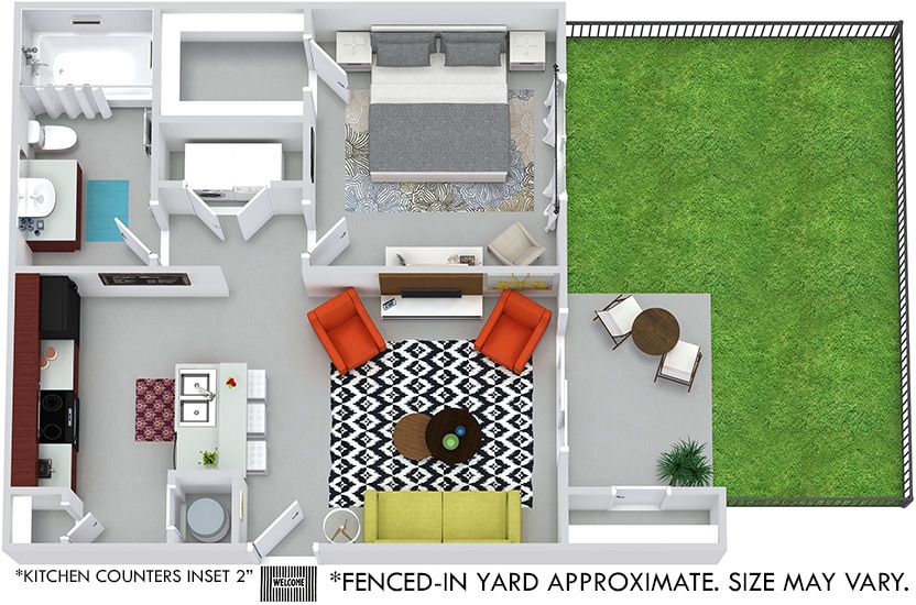 Floor Plan - Hawkins with Fenced-In Yard