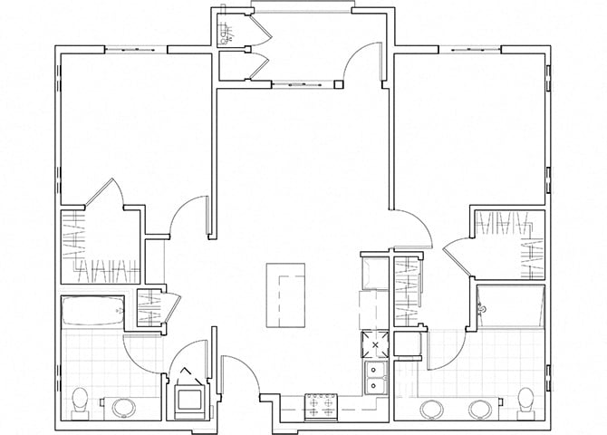 Floor Plan - B1 2x2