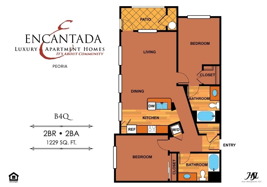 Floor Plan - B4q | Two Bedroom