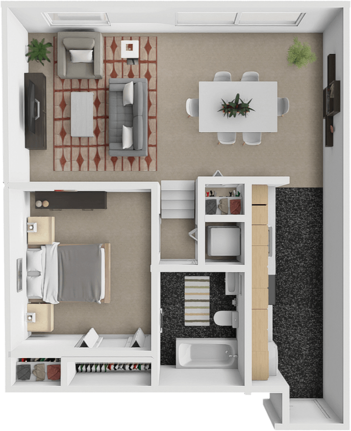 Floor Plan - Lecturn Loft - West Tech Terrace - Bookworms Re...