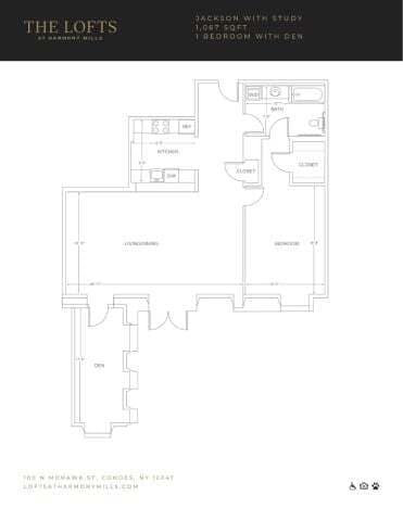 Floor Plan - Jackson Den - Fallsview