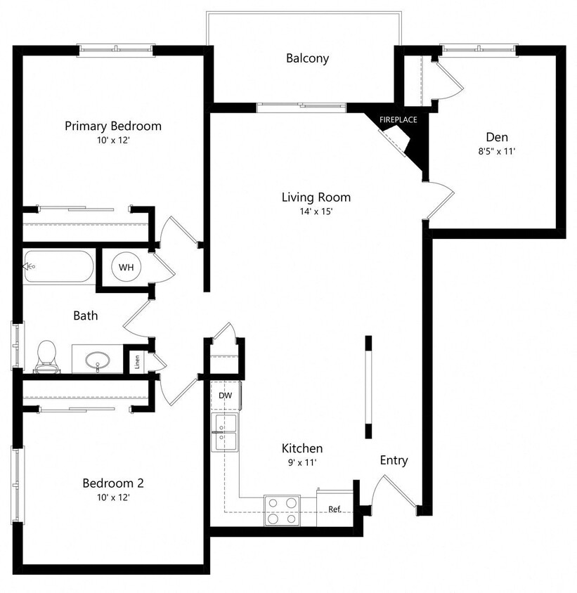 Floor Plan - Sequoia with Den