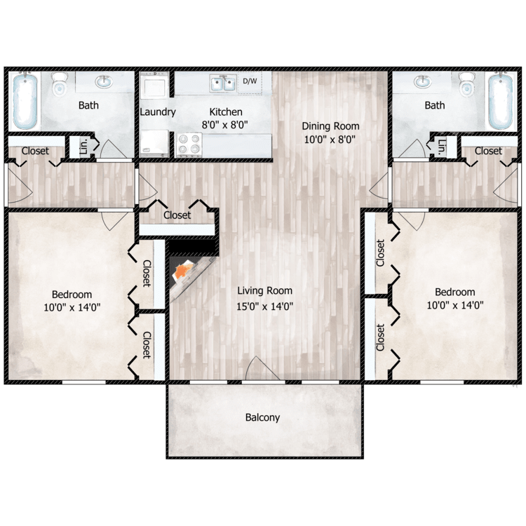 2B2BRoomate_209553.png - 2 Bed 2 Bath