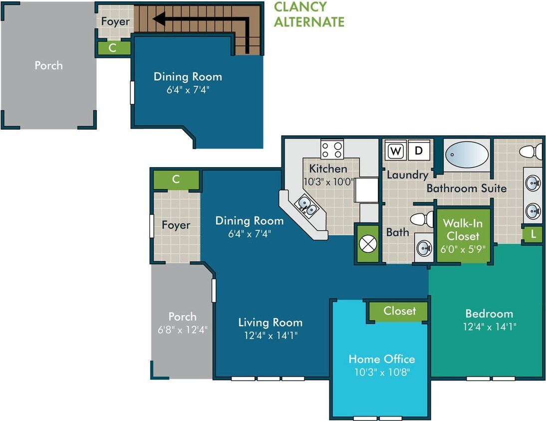 Floor Plan - Gallagher I with Garage