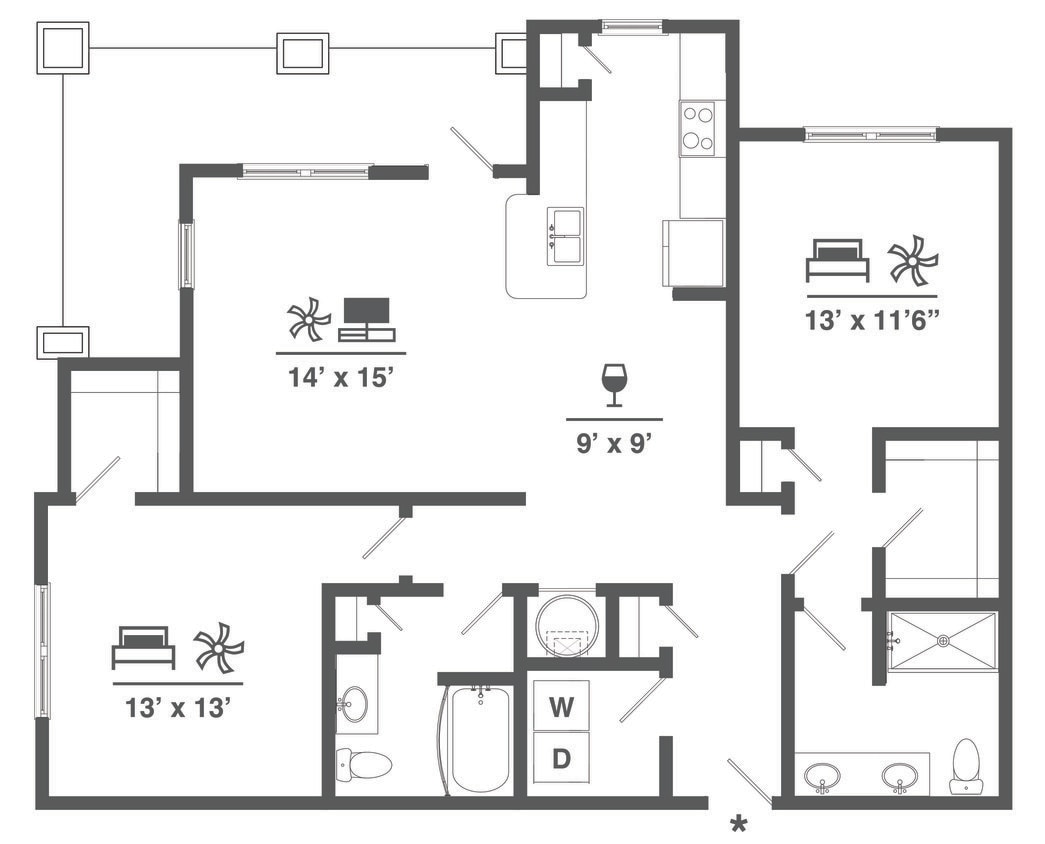 Floor Plan - B2D