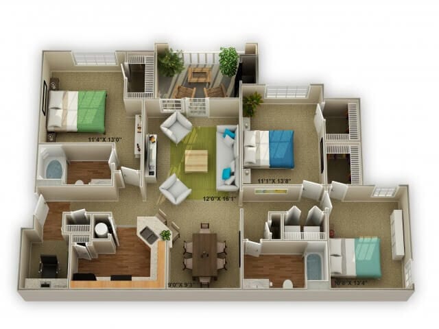 Floor Plan - The Walden