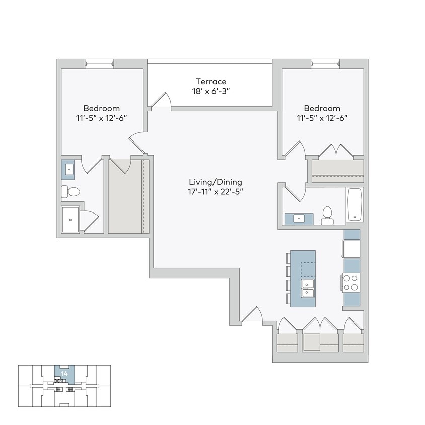 Floor Plan - 301e-2bE
