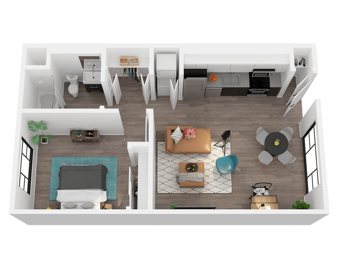 Floor Plan - 1 Bedroom 