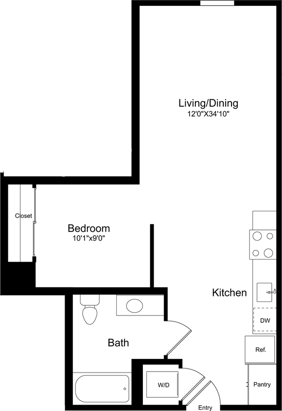Floor Plan - S1 - Flat Facade