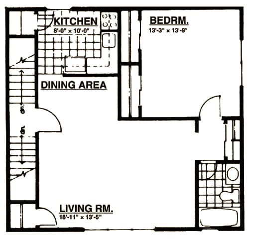 1BR/1BA - One Bedroom