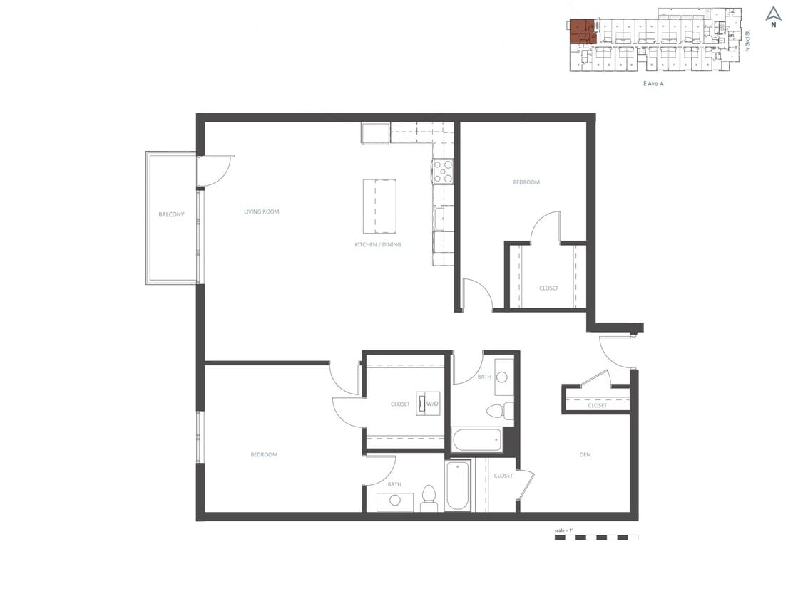 Floor Plan - Floor Plan F 2+/2