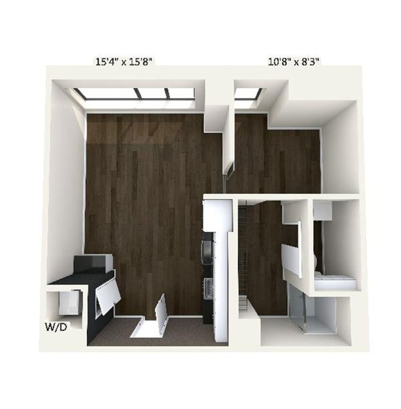Floor Plan - A6 | 1 Bed | 1 Bath
