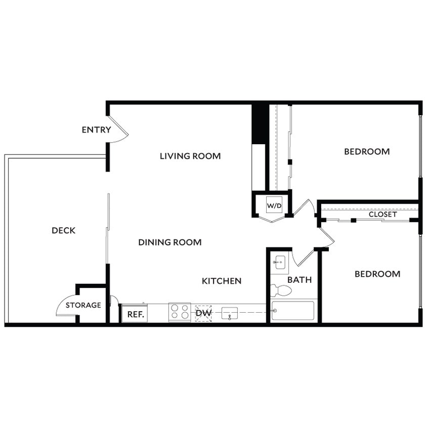 Floor Plan - Plan 2BR