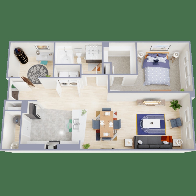 The Residences 1 Bedroom + Den 1 Bath - The Residences 1 Bedroom + Den 1 Bath