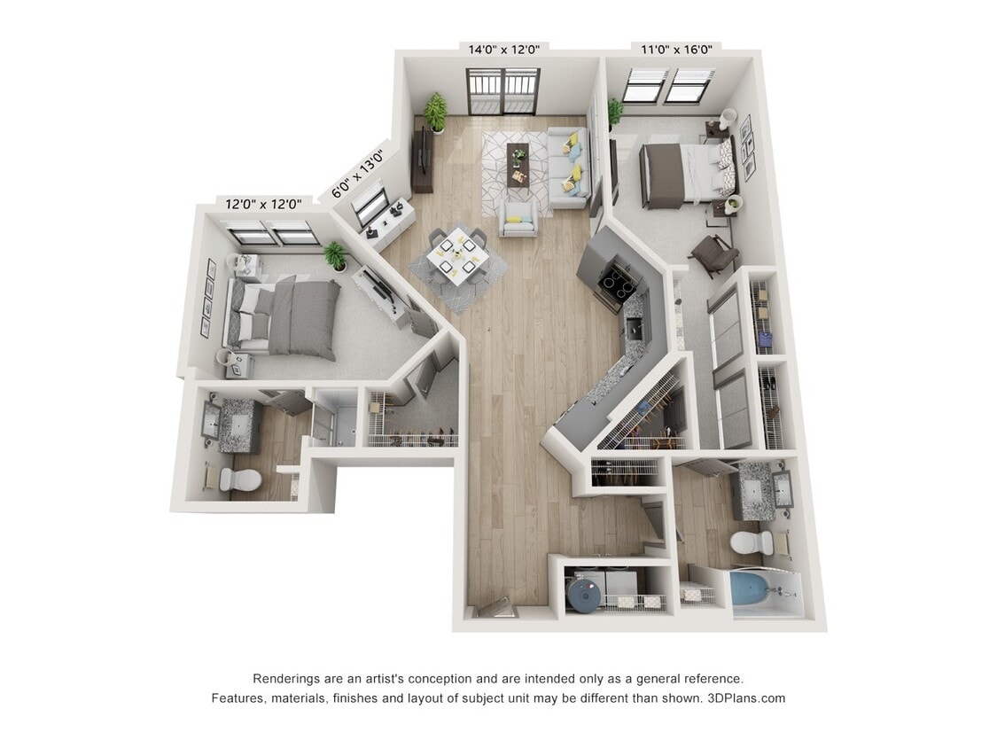 Floor Plan - The Taft - B12