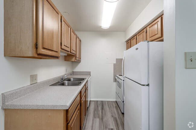 1BR, 1BA - 550SF - Kitchen - Lafayette Village Family Apartments
