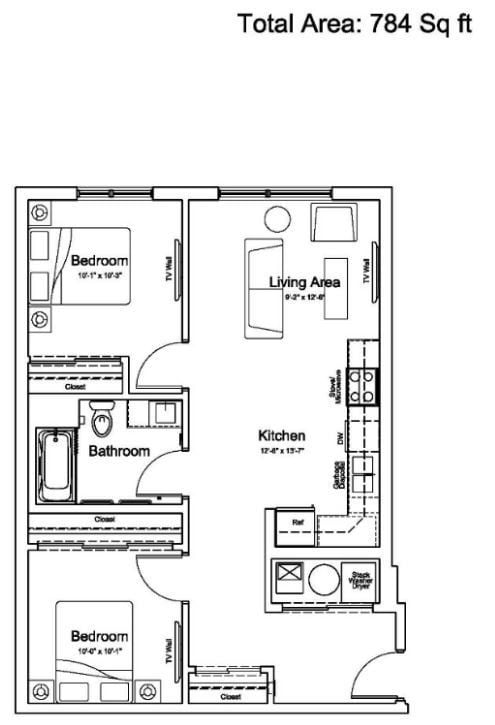 Floor Plan - 218-2B1B