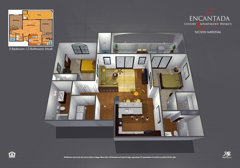 Floor Plan - 2A - Two Bedroom
