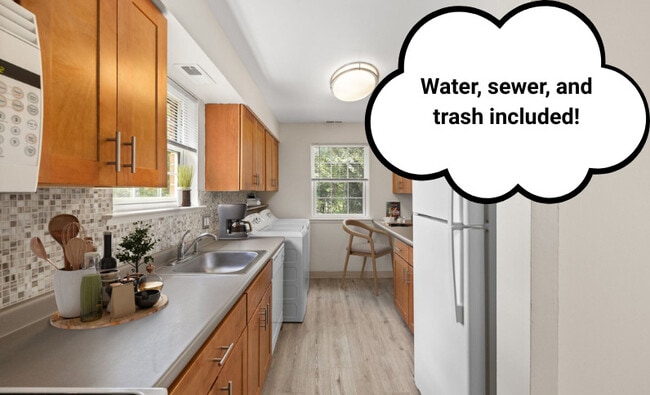 Contemporary Kitchen Style with Luxury Vinyl Plank Flooring - Grampian Hills Apartments