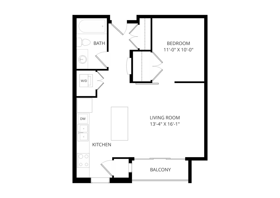 Floor Plan - Blue Studio A3