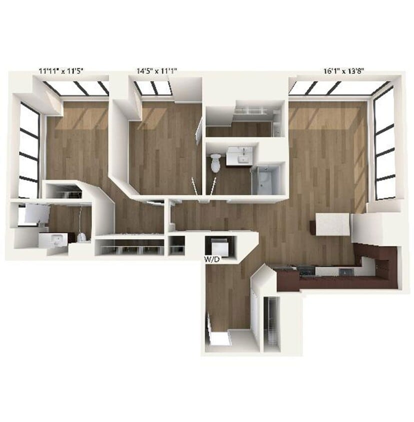 Floor Plan - B9 | 2 Bed | 2 Bath