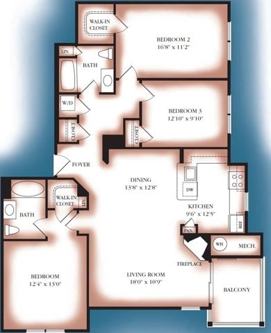 Floor Plan - The Dorsey - Renovated