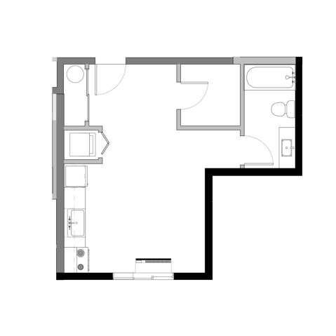 Studio E Floorplan - The Laser