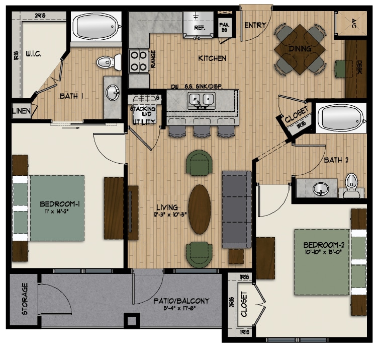 Floor Plan - B1E