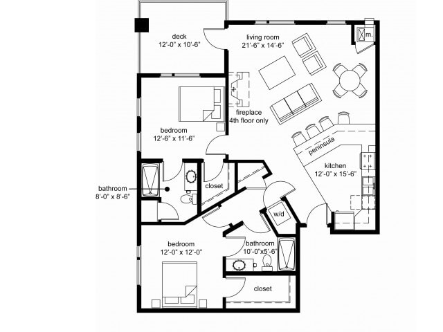 Layout out for Apt Type C - C Upgrade