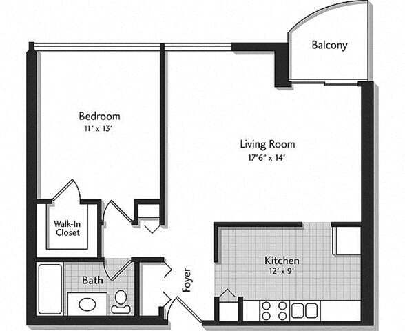 Floor Plan - 1H w/ Balcony Renovation 2