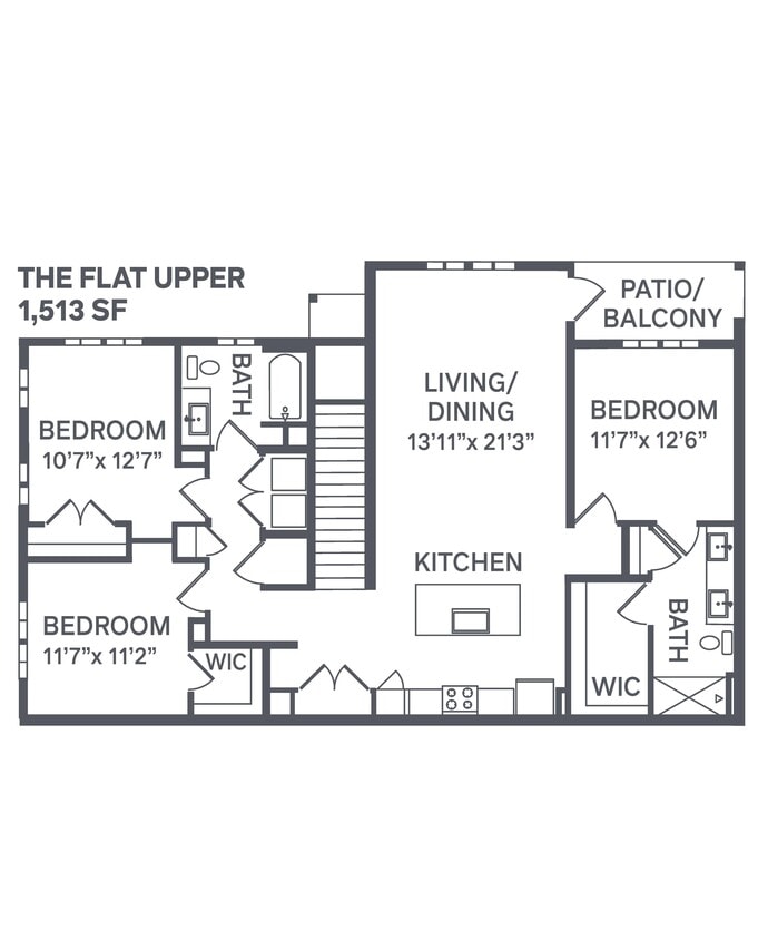 Floor Plan - The Flat - Upper