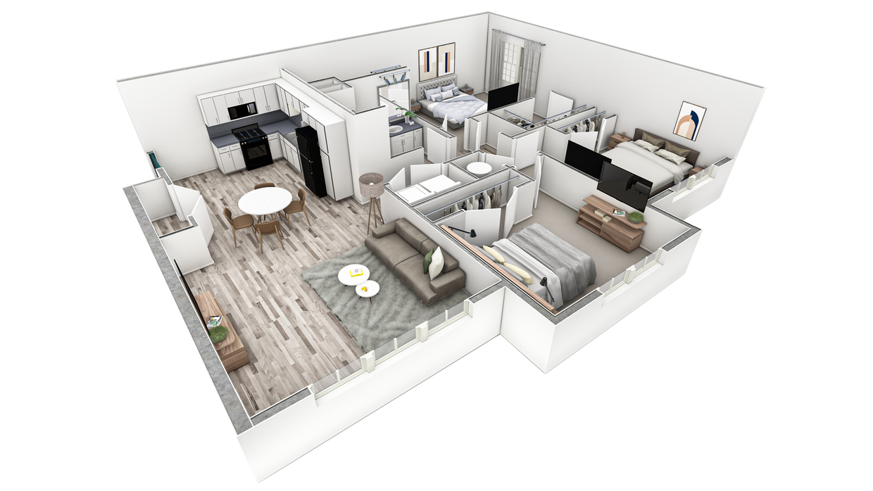 Floor Plan - 3-2 BR Premier Retreat Overlook