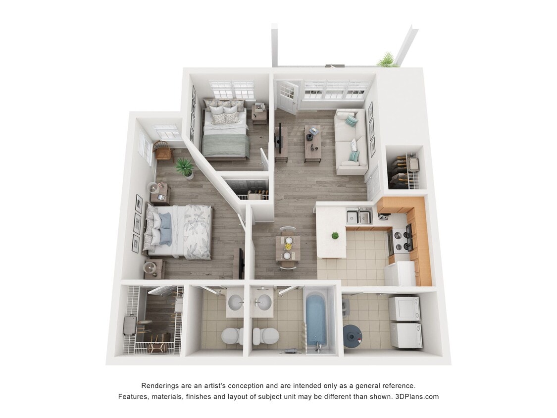 Floor Plan - 2 Bed Ground Floor