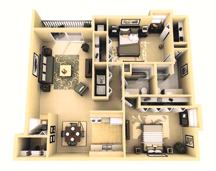 Floor Plan - 2B2