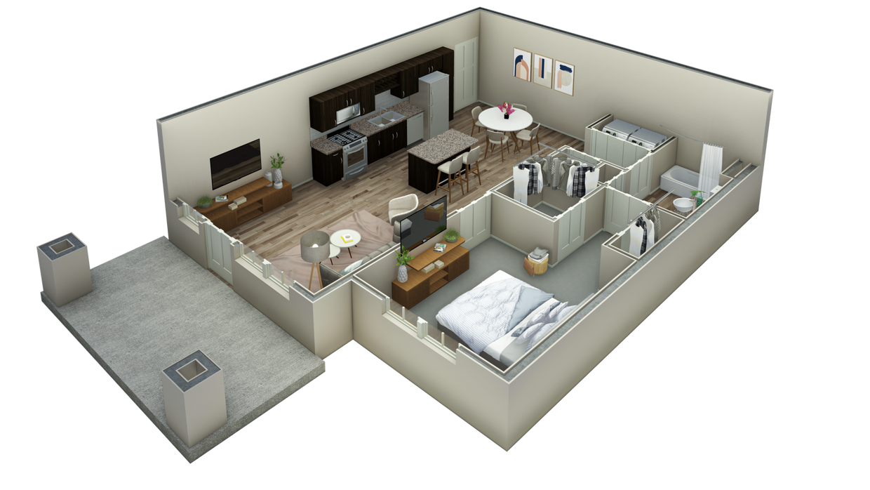 Floor Plan - 1 BR Vue Summit