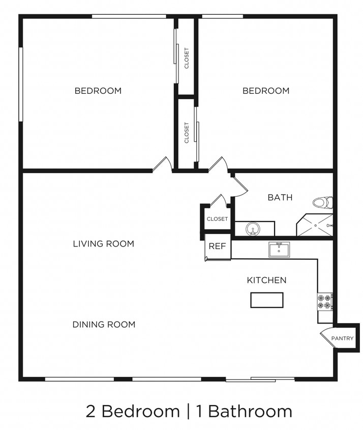 Floor Plan - 2x1 NS