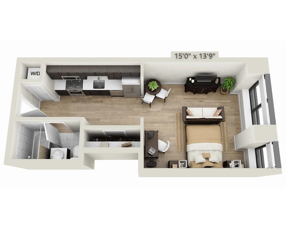 Floor Plan - Studio E1G