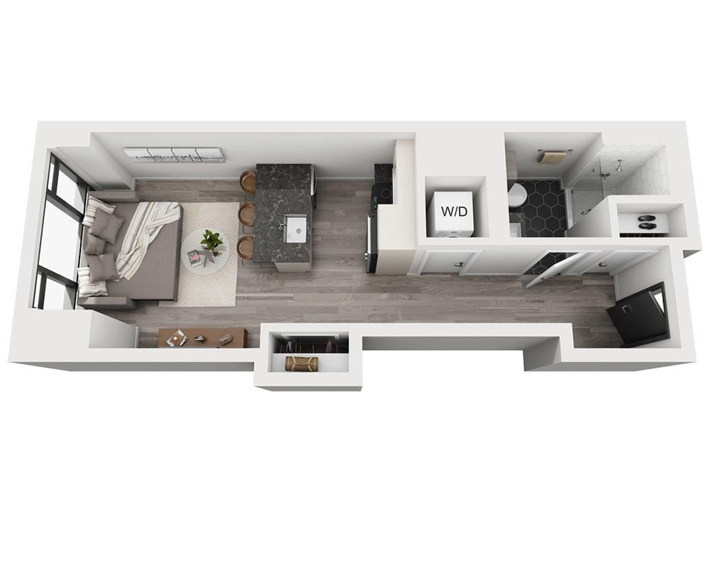 Floor Plan - Studio E1A-PH Penthouse