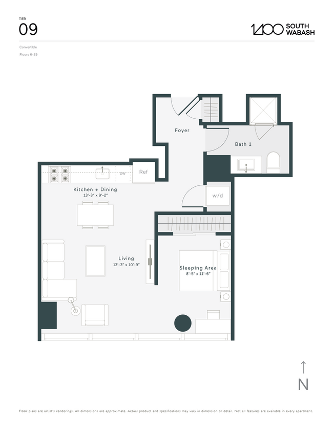 C3 floor plan 1400 Wabash - C3