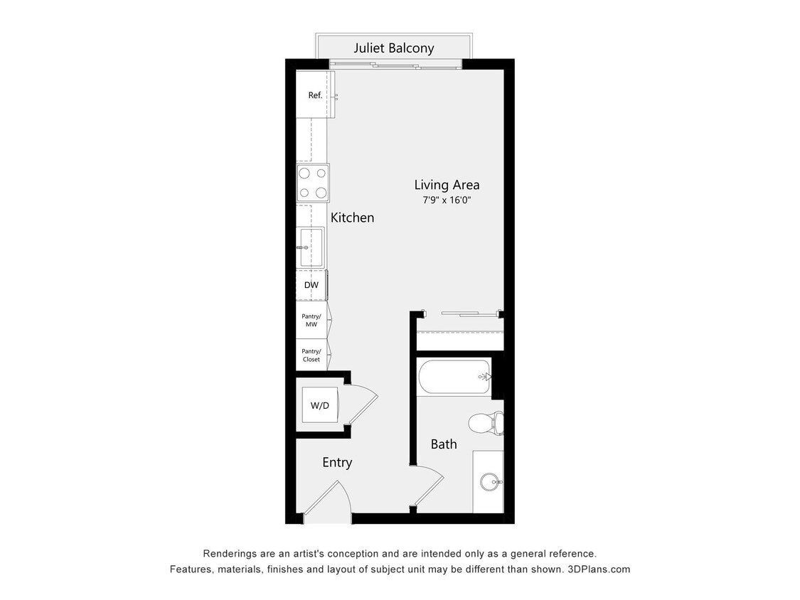 Floor Plan - Studio S01D