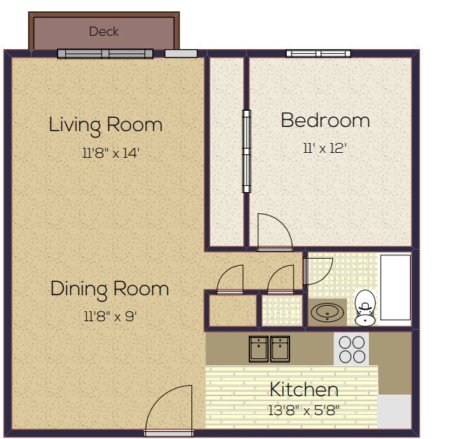 Floor Plan - 9012aa-5_aa-51Bedroom1Bath_640