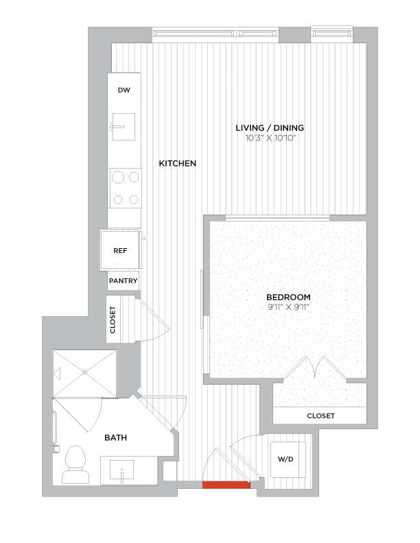 Floor Plan - Studio-S02a West