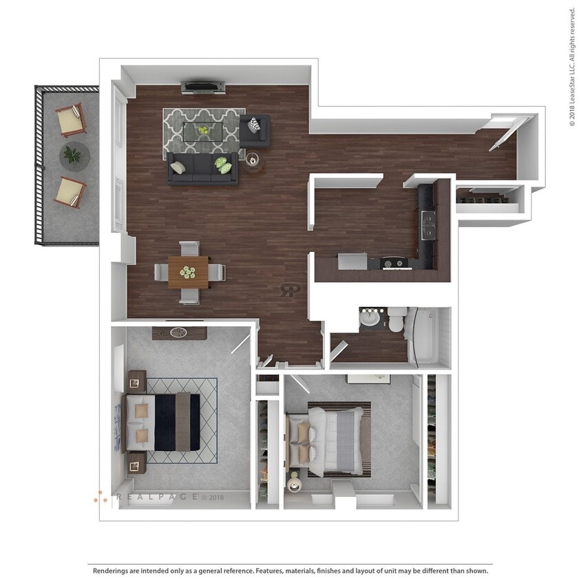 Floor Plan - 2B1B