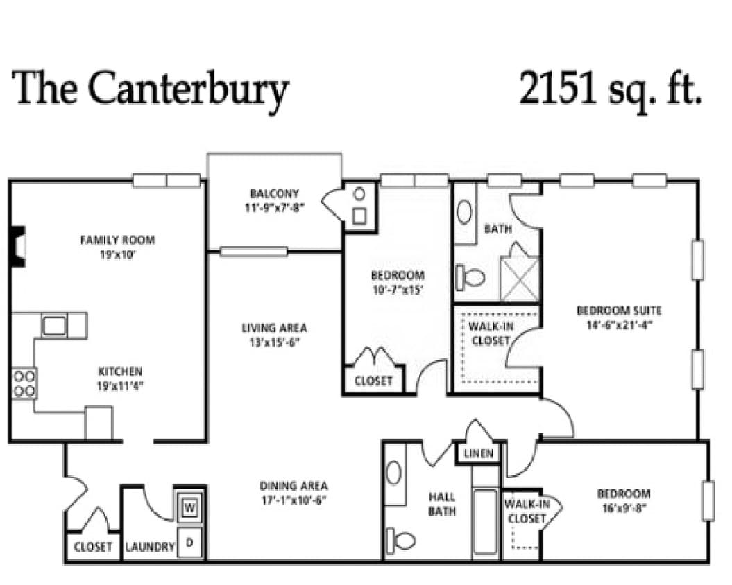 Floor Plan - The Canterbury