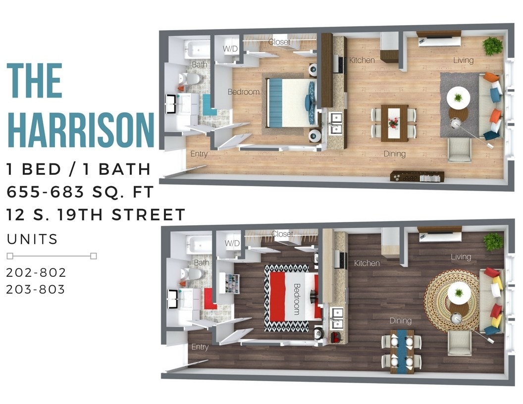 Floor Plan - The Harrison (Overview-City Side)