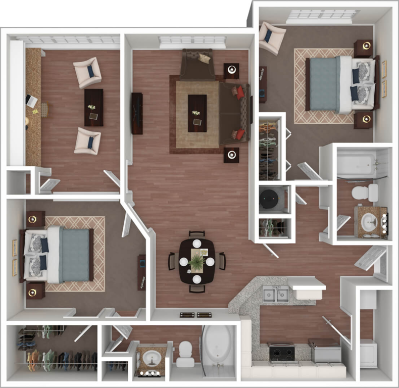Floor Plan - Hampton with Sunroom
