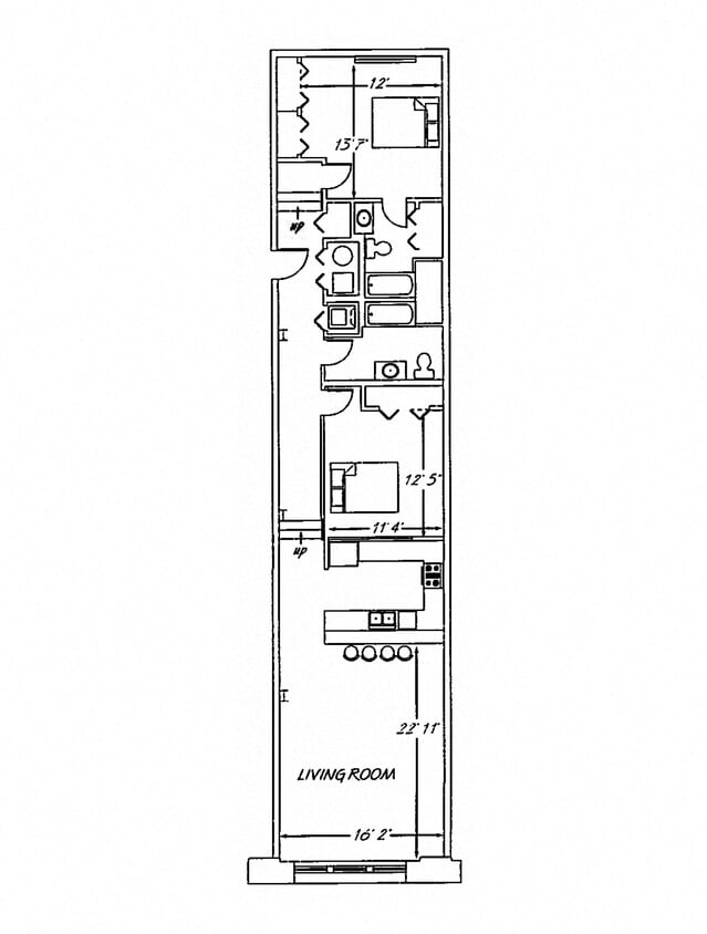 Floor Plan - 2 Bedroom C2.2