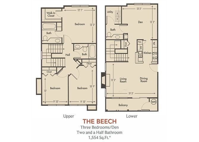 Floor Plan - Beech - Renovated