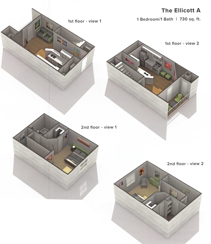 Floor Plan - The Ellicott A